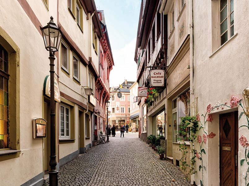 The cobbled streets of Boppard